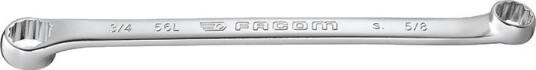 Facom Ringnøkkel 56 l.7/16 × 1/2 Bøyd 10°, Lang 7/16"X1/2"