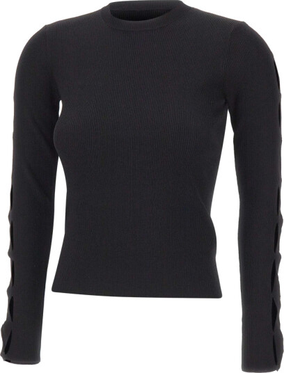 Kaos Dame Strikkevarer Svart S,