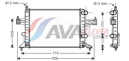 Radiator AVA Clever Choice OLA2303 Radiator AVA Clever Choice OLA2303