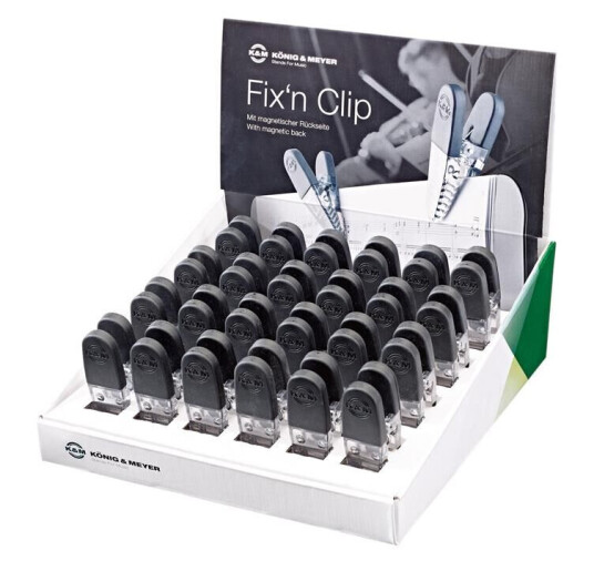 K&M 16055 Sheet Music Clips, 24 Pcs. Fix´n Clip, Magnetic For Sheet Music K&M 16055 Sheet Music Clips, 24 Pcs. Fix´n Clip, Magnetic For Sheet Music