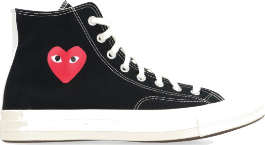 Comme des Garçons Play Converse High Top Sneakers Black 40