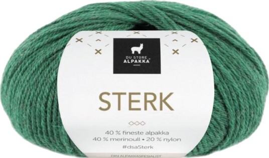 Du Store Alpakka Du Store Alpakka Garn Sterk Grønn Melert 888 50g