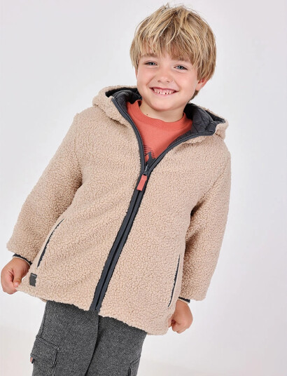 Boboli Reversible Parka - Beige - 116 Boboli Reversible Parka - Beige - 116