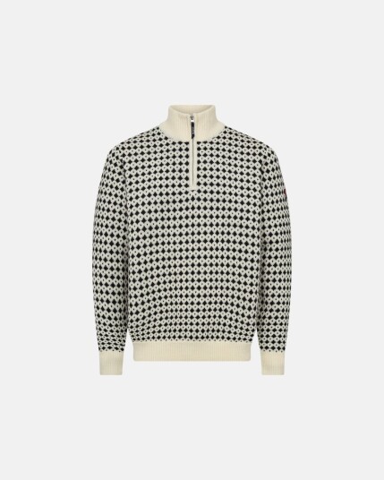 Dovre Genser 'half zip' 100% Ull Beige Dovre Genser 'half zip' 100% Ull Beige