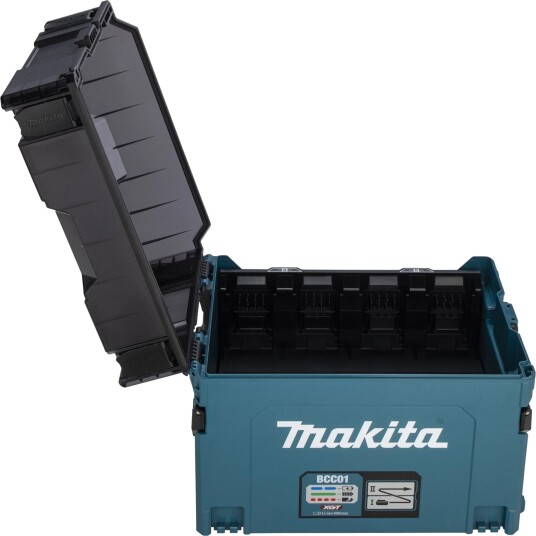 Makita XGT Akku-Ladekuffert - 40V 8-Port Makpac-kompatibel Makita XGT Akku-Ladekuffert - 40V 8-Port Makpac-kompatibel