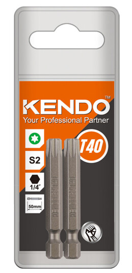KENDO BITS T40 50MM 2 STK