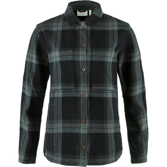 Fjellreven SINGI FLANNEL OVERSHIRT W BLACK-IRON GREY