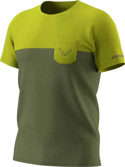 Dynafit Transalper Pocket S/s Tee M Golden Lime/5a40 XL