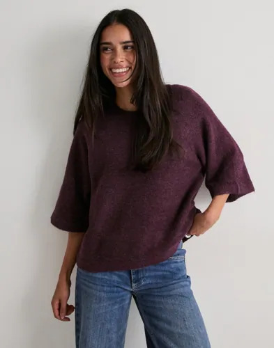 Only Rød Onlsimoni 3/4 Pullover Knt Noos