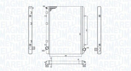 Radiator MAGNETI MARELLI 350213195900