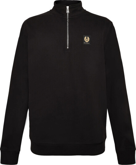 Belstaff Belstaff Quarter Zip Sweatshirt Pale Stone - Black - S