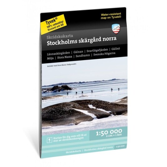 Calazo förlag Skridskokarta Stockholms skärgård - norra 1:50.000 OneSize NoColour