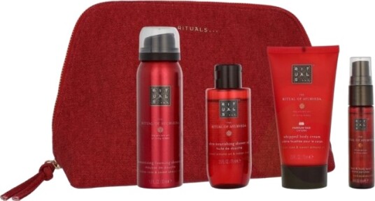 Rituals Ayurveda Travel Exclusives 215 ml Foaming Shower Gel 50ml/Shower Oil 75ml/Body Cream 70ml/Body Mist 20ml Rituals Ayurveda Travel Exclusives 215 ml Foaming Shower Gel 50ml/Shower Oil 75ml/Body Cream 70ml/Body Mist 20ml