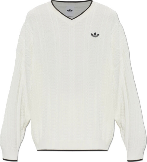 Adidas Originals Herre Strikkevarer Hvit S, Adidas Originals Herre Strikkevarer Hvit S,