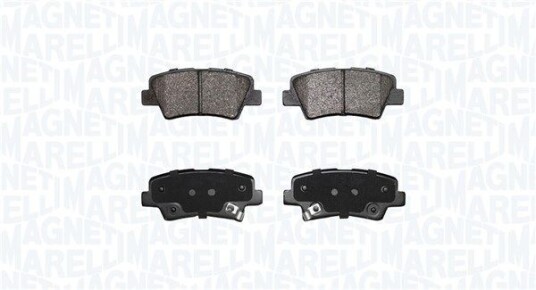 Bremseklosser MAGNETI MARELLI 363916060852 Bremseklosser MAGNETI MARELLI 363916060852