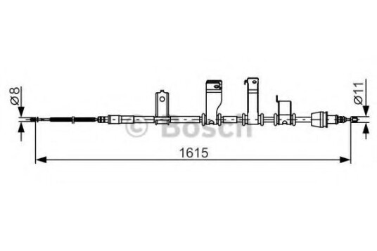 Bremsewire BOSCH 1 987 482 349