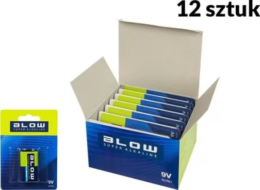 Batteri BLÅS SUPER Alkaline 9V 6LR61 10vnt