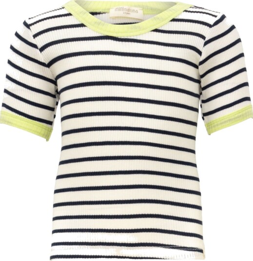 Minimalisma T skjorte Rib Silke/Bomull Bein Sailor/Lime Minimalisma 8 10 år 128 140 T skjorte Blå Grønn Hvit Minimalisma T skjorte Rib Silke/Bomull Bein Sailor/Lime Minimalisma 8 10 år 128 140 T skjorte Blå Grønn Hvit
