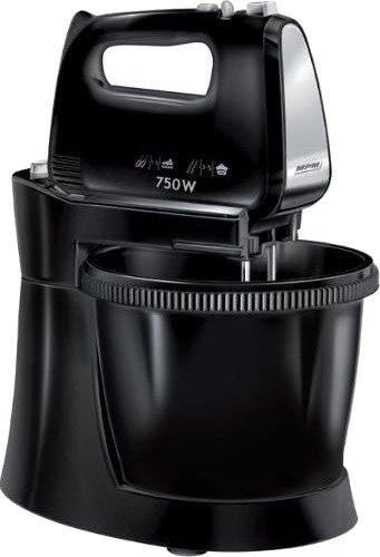 MPM MMR-20Z/C Kjøkkenmaskin - 750W, roterende bolle, 3L - Svart