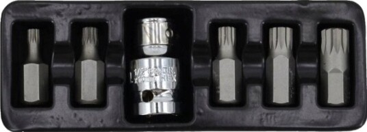 Awtools Awtools Spline Tips 6 Stk. M5 - M12 + Adapter Bl Aw35114bl
