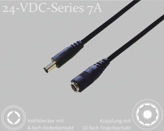 Bkl Electronic Dc-Kontakt Dc-Hullkontakt - Dc-Kobling 2,1 Mm 5,5 Mm 2,1 Mm 2 M 1 Stk Single Bkl Electronic Dc-Kontakt Dc-Hullkontakt - Dc-Kobling 2,1 Mm 5,5 Mm 2,1 Mm 2 M 1 Stk Single