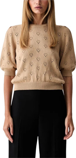 Twinset Dame Strikkevarer Beige M,