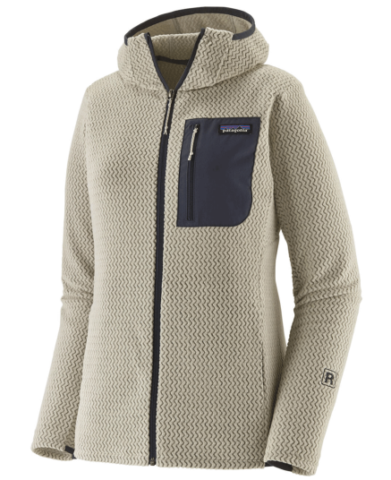 Patagonia W"s R1 Air Full Zip Hoody Wool White Wool White XS Patagonia W"s R1 Air Full Zip Hoody Wool White Wool White XS