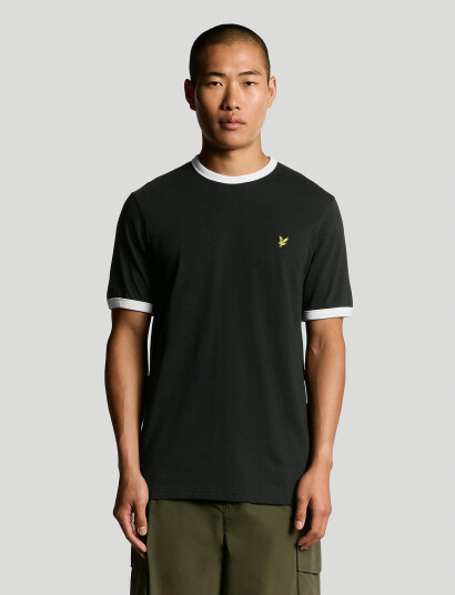 Lyle & Scott Ringer T-Shirt - Black - S
