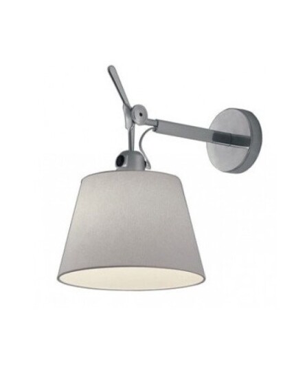 Artemide - Tolomeo Parete Diffusore Vegglampe Ø24 Grå Satin Artemide - Tolomeo Parete Diffusore Vegglampe Ø24 Grå Satin