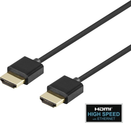 Ultratynn Hdmi Kabel Deltaco 4K Uhd 2M Svart / R00100018 Ultratynn Hdmi Kabel Deltaco 4K Uhd 2M Svart / R00100018