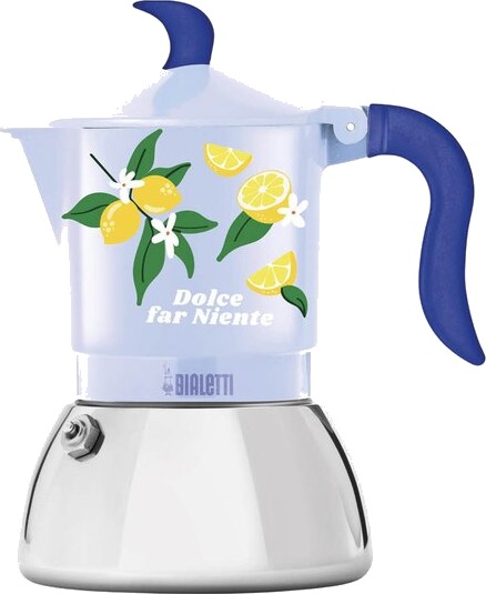 Bialetti   Mercato Della Frutta espressokanne 2 kopper induksjon lys blå