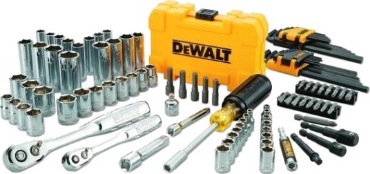 Dewalt 108-delt Verktøysett med Pear Head-Skrallenøkkel og DirectTorque Teknologi Dewalt 108-delt Verktøysett med Pear Head-Skrallenøkkel og DirectTorque Teknologi