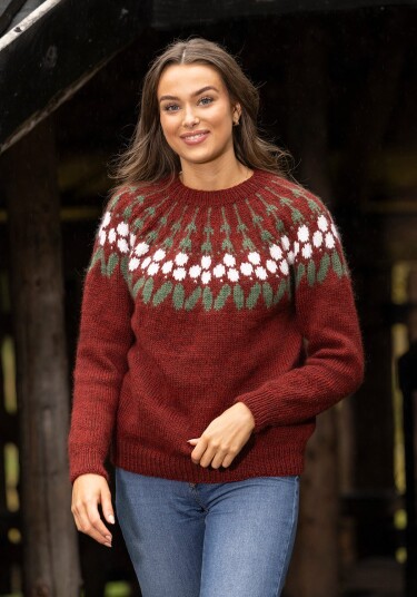 Viking Garn 2431 8B Misteltoe Genser