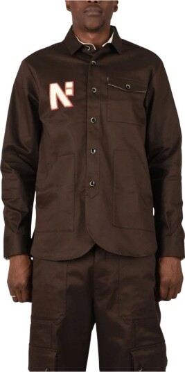 Nine In The Morning Herre Skjorter Brun 2XL,