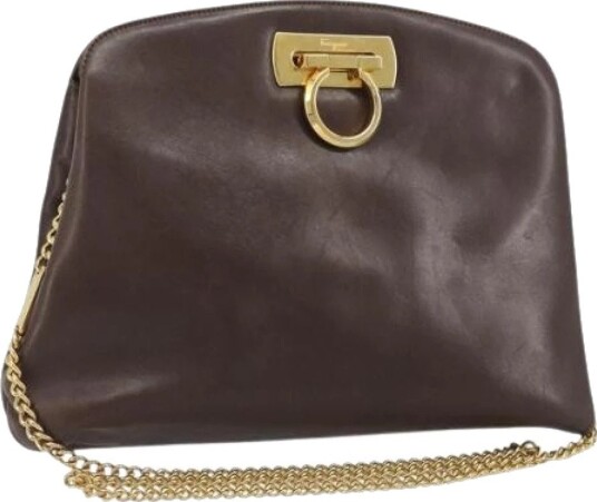 Salvatore Ferragamo Pre-owned, unisex, Pre-owned, Brun, ONE SIZE,