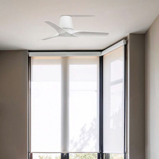 Hey S takvifte hvit DC motor stillegående Ø90 cm – Faro FARO BARCELONA Hey S Hvit Stue Plast Moderne 19 Hvit