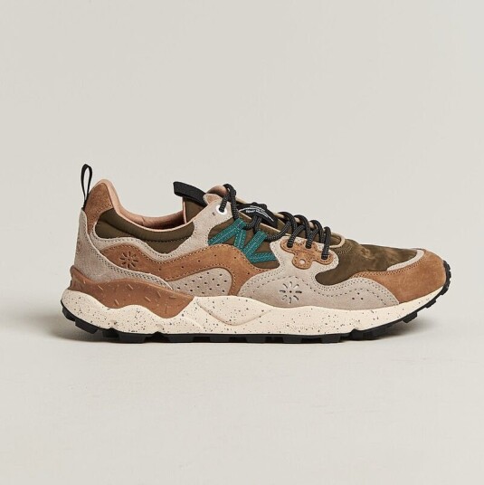 Flower Mountain Yamano 3 Suede/Nylon Sneaker Cream/Brown Flower Mountain Yamano 3 Suede/Nylon Sneaker Cream/Brown