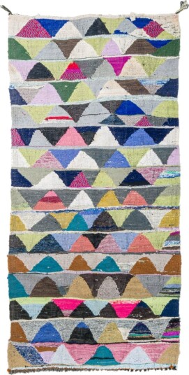 Marokkansk Boucherouite teppe 145 x 305 cm Størrelse: 145 x 305 cm