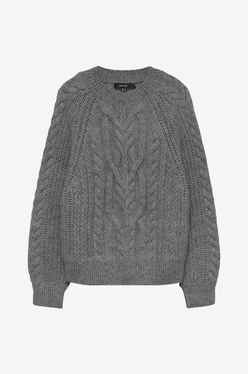 Vero Moda - Pullover vmJada LS O-neck Cable - Grå