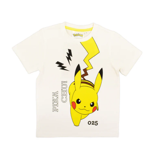 Pokémon Pokemon T skjorte Pikachu! 140 / 10 år Barn Hvit