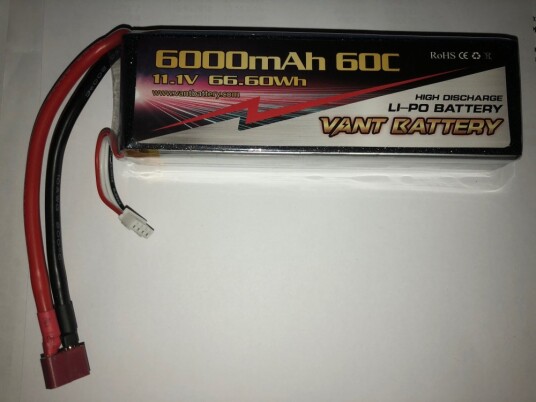 Vant Battery 11.1V 6000mAh 60C Deans – XH