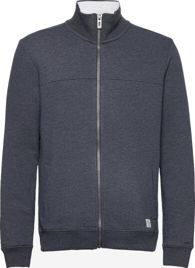 Tom Tailor Sweat Jacket With Cutline SKY CAPTAIN BLUE WHITE MELANGE XL Tom Tailor Sweat Jacket With Cutline SKY CAPTAIN BLUE WHITE MELANGE XL