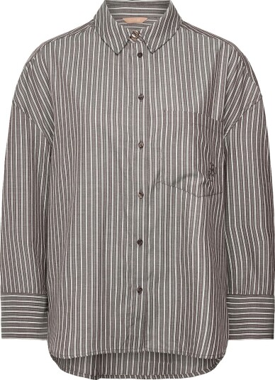 Culture Cumanga Oversize Shirt BROWN/WHITE STRIPE XL Culture Cumanga Oversize Shirt BROWN/WHITE STRIPE XL