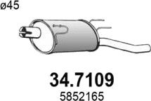 Bakre eksospotte ASSO 34.7109 Bakre eksospotte ASSO 34.7109