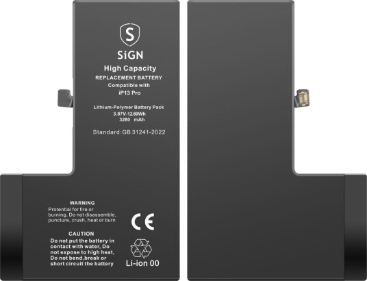 iPhone 13 Pro høykapasitetsbatteri – 3280 mAh