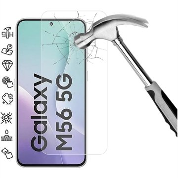 Samsung Galaxy M56/F56 Beskyttelsesglass   9H   Case Friendly Gjennomsiktig