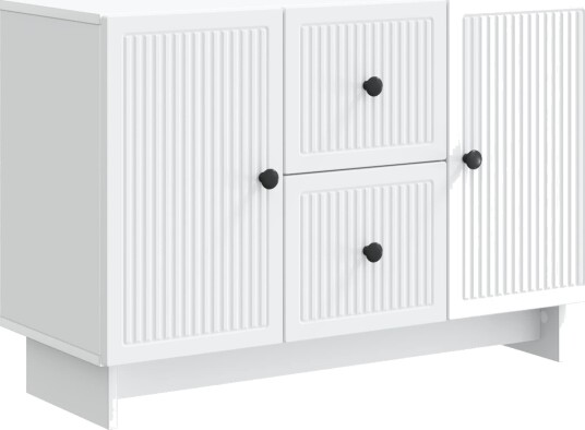Serviesskap med skuff Hvit 89 x 34,5 x 60 cm Konstruert tre Serviesskap med skuff Hvit 89 x 34,5 x 60 cm Konstruert tre