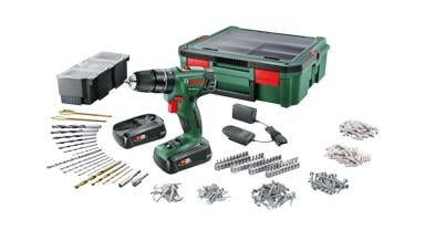 Bosch PSB 1800 Akku Drill + SystemBox including 243 accesories