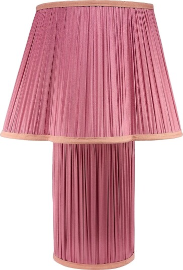 Doing Goods   Myra lampe stor silke smørblomst   Rosa