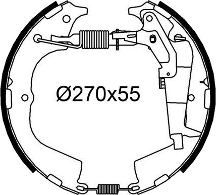 Bremsesko sett VALEO 554944